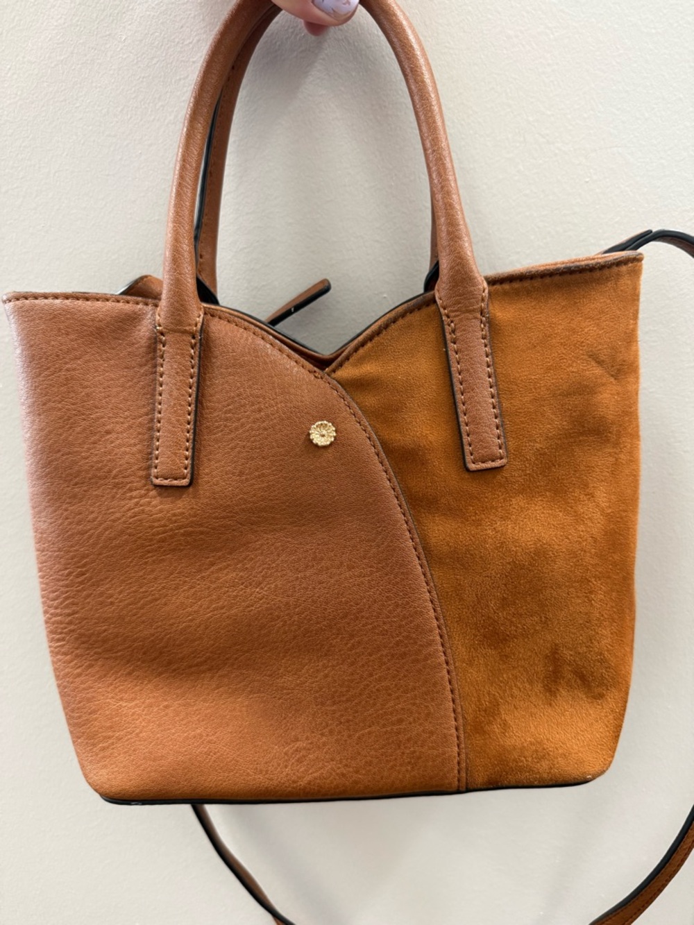 LC Lauren Conrad Two-Tone Tan Mini Tote